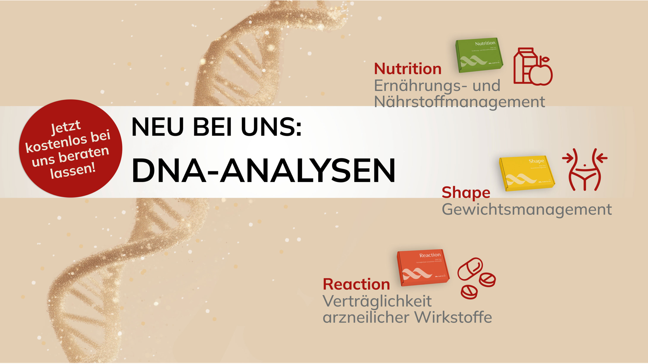 Kostenlose Beratung zu DNA-Analysen in der Adler Apotheke Wittichenau